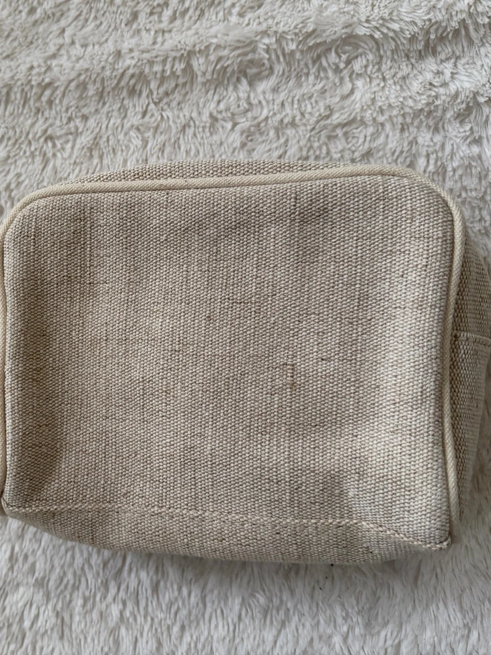 Sezane Jute Bonjour Beauty Case NWT